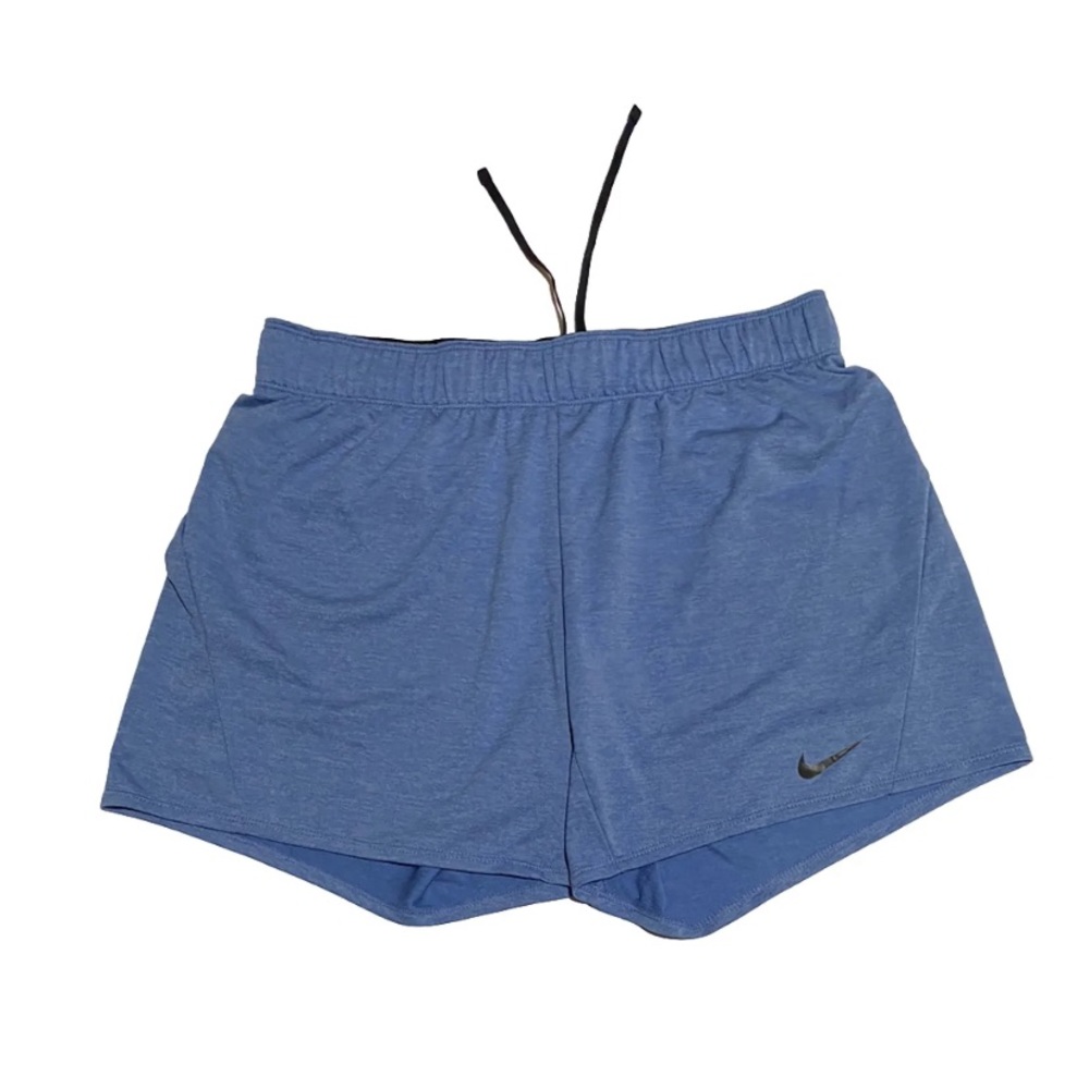 Nike women's shorts size m drifit running inner drawstring logo inseam 5.5 inch